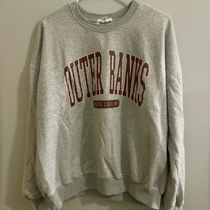 Outer Banks grey crewneck